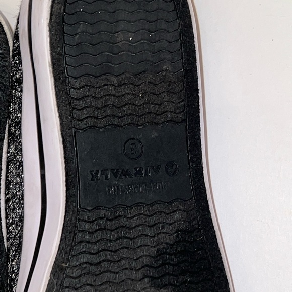 Airwalk Legacee Youth Girls Sz 3 Sneakers Junior Black Air Walk Shoes - Picture 9 of 11